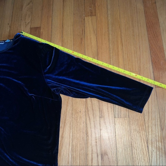 Velour like plus size vintage Amanda smith top - Picture 6 of 7